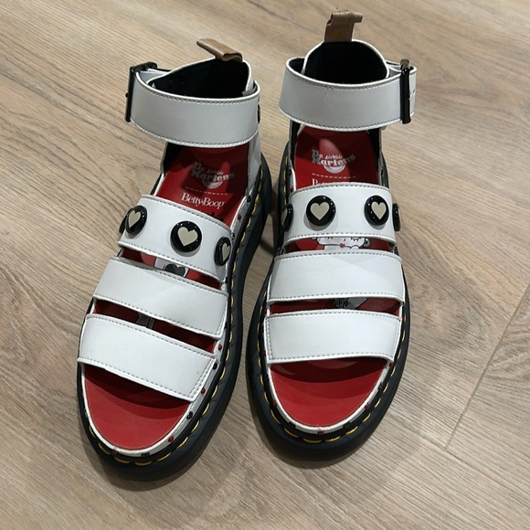 Dr. Martens White and Black Sandals - Picture 2 of 6